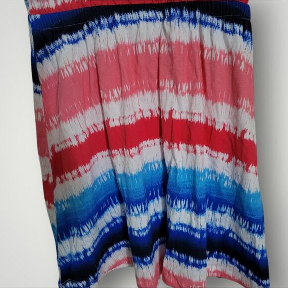 Tommy Hilfiger Dress Size Large L Striped Jersey Spell Out Nautical Summer - Picture 9 of 10